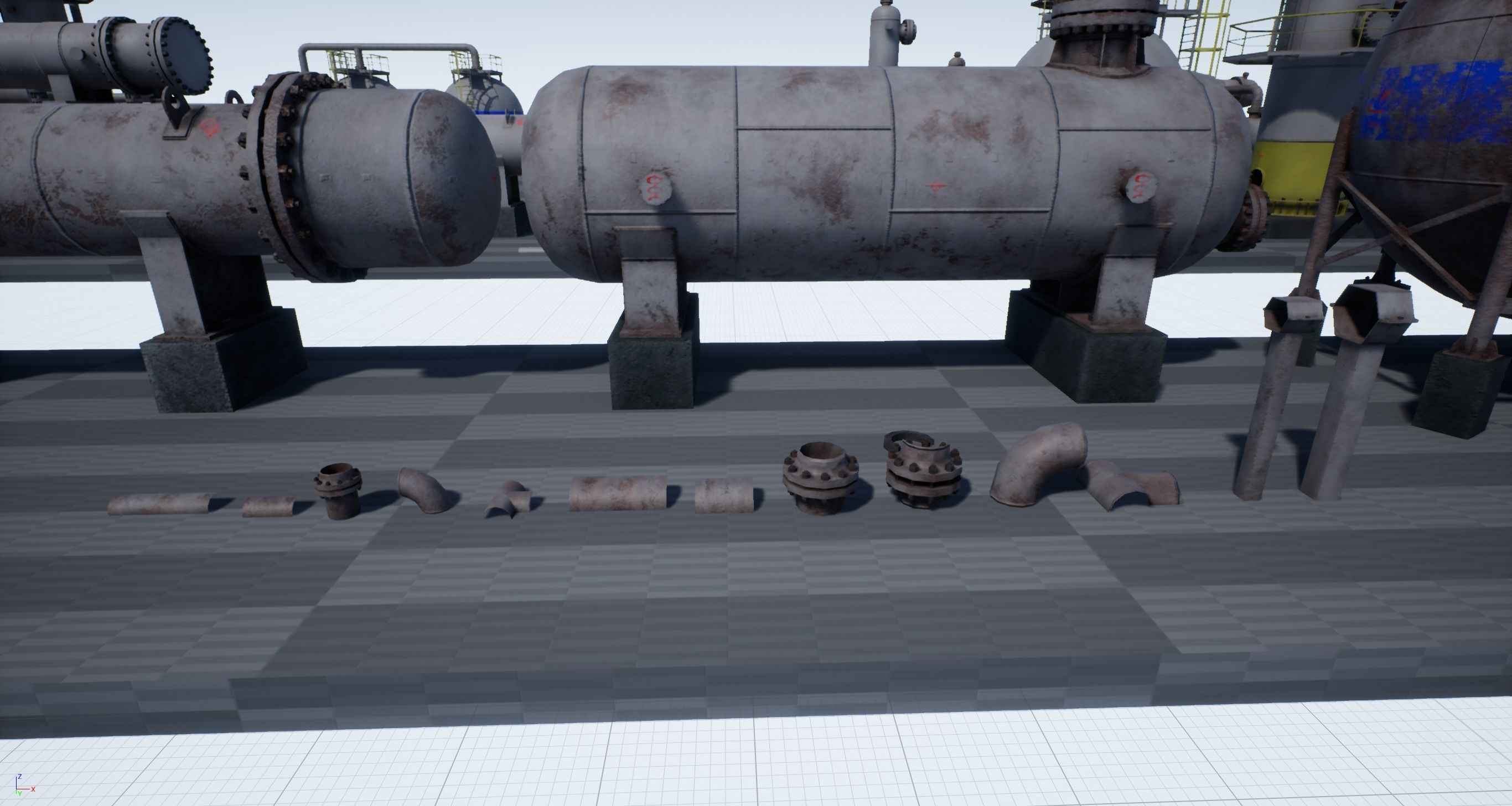 Industrial Vessels PBR PACK Low-poly 3D model_14
