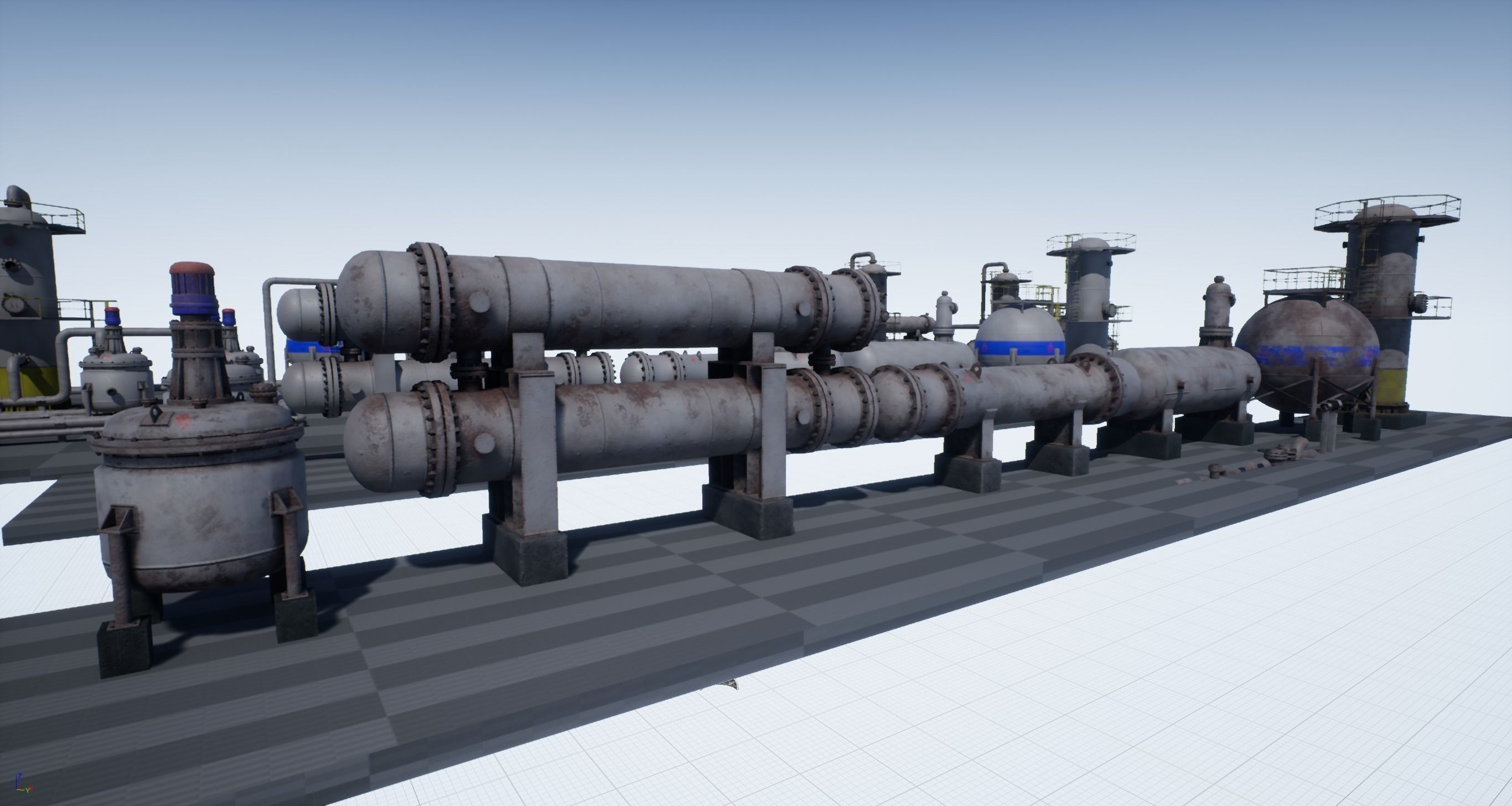 Industrial Vessels PBR PACK Low-poly 3D model_13