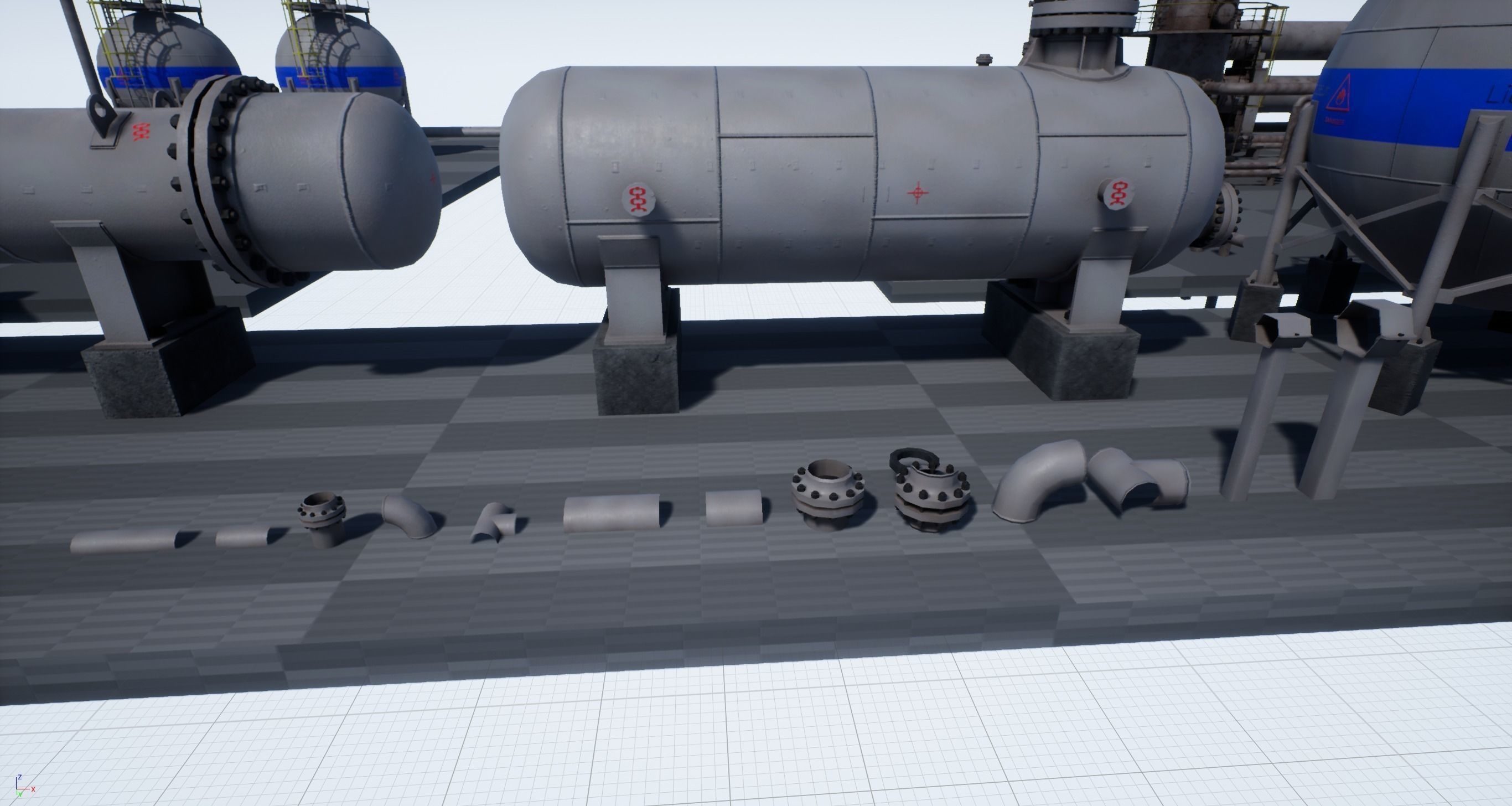 Industrial Vessels PBR PACK Low-poly 3D model_12