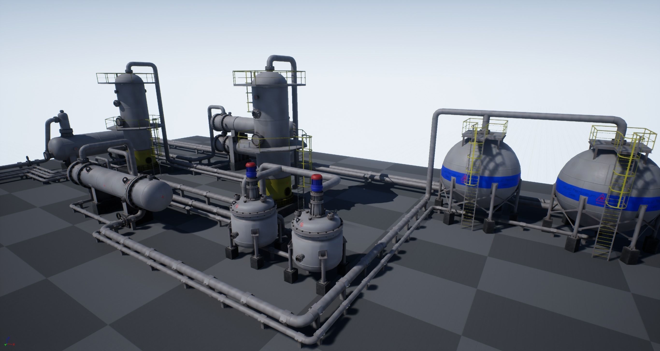 Industrial Vessels PBR PACK Low-poly 3D model_2