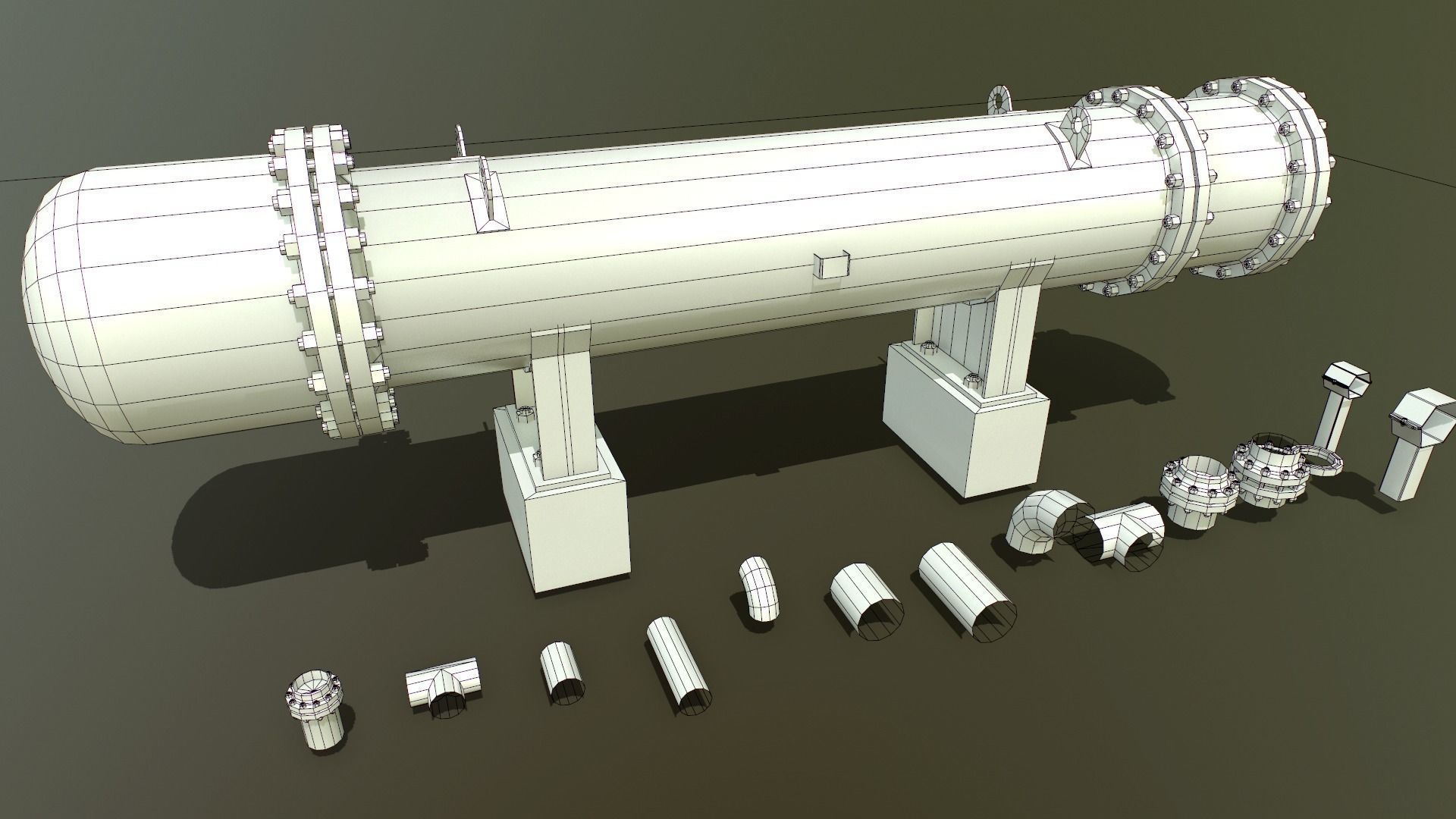 Industrial Vessels PBR PACK Low-poly 3D model_16