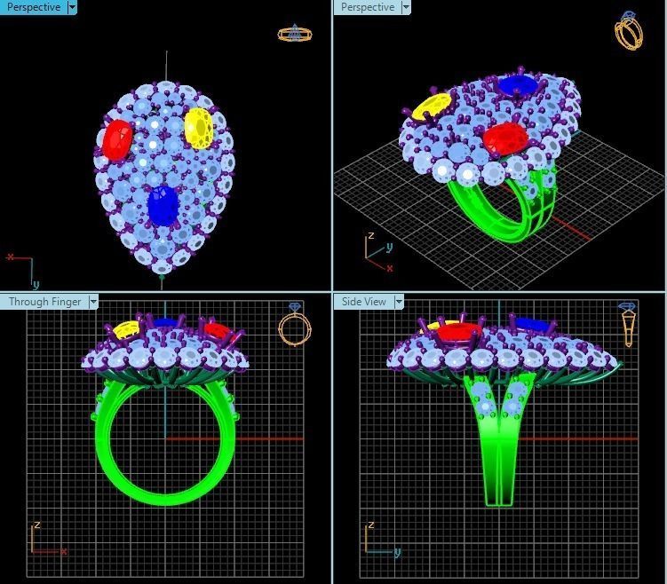 Ring T00314 3D print model_2
