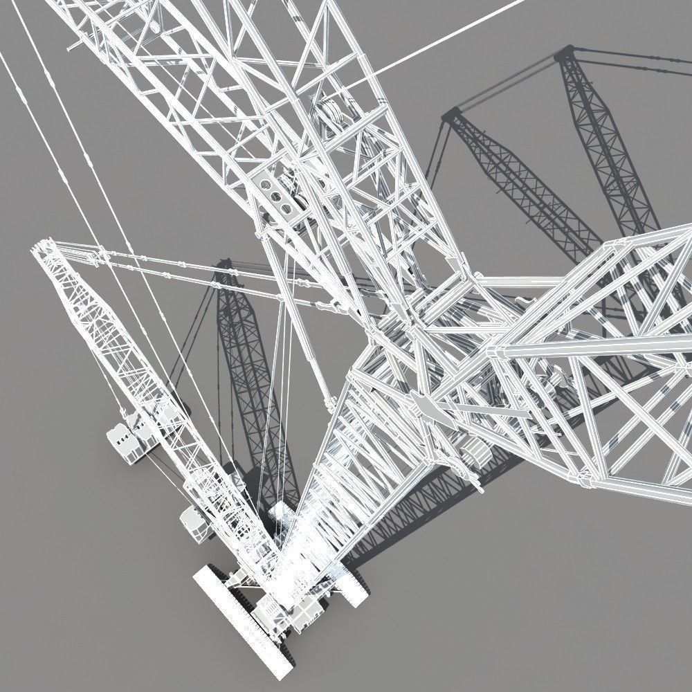 Crawler Crane 3D model_18