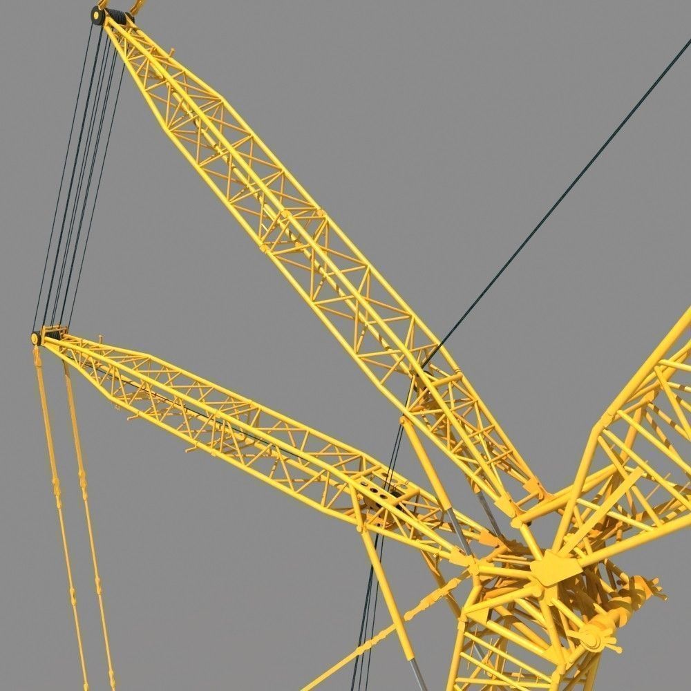 Crawler Crane 3D Model MAX OBJ FBX