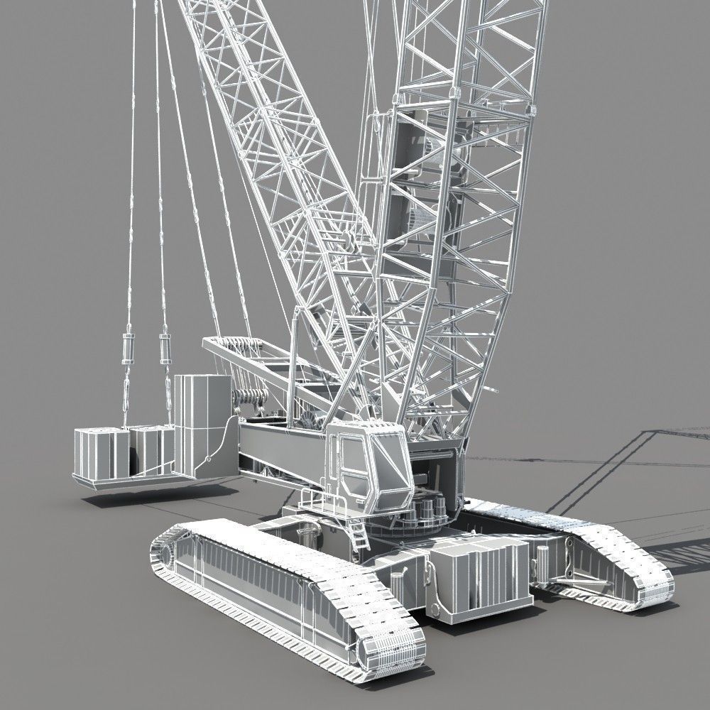 Crawler Crane 3D model_17