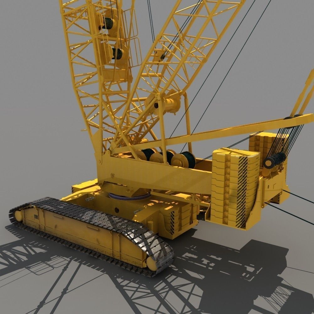 Crawler Crane 3D model_8