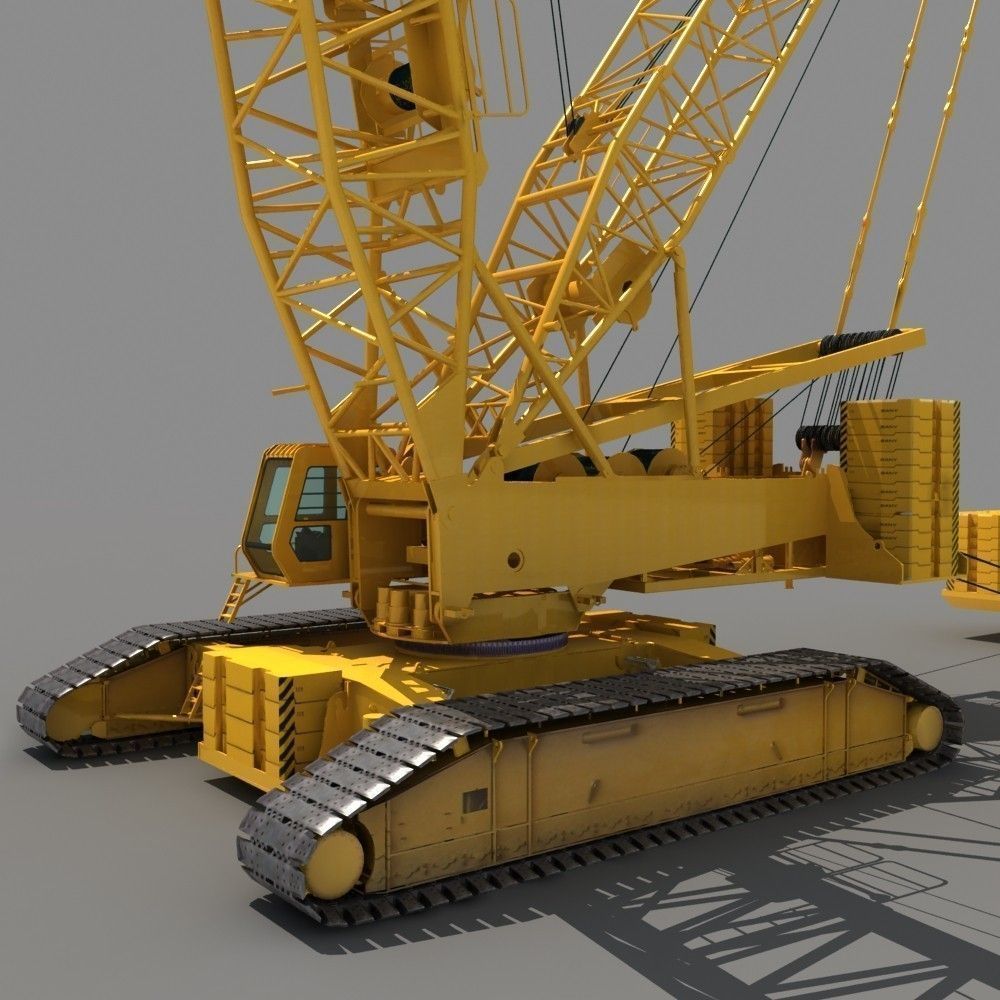 Crawler Crane 3D model_7