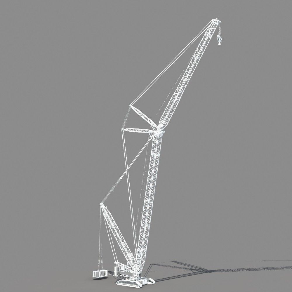 Crawler Crane 3D model_16