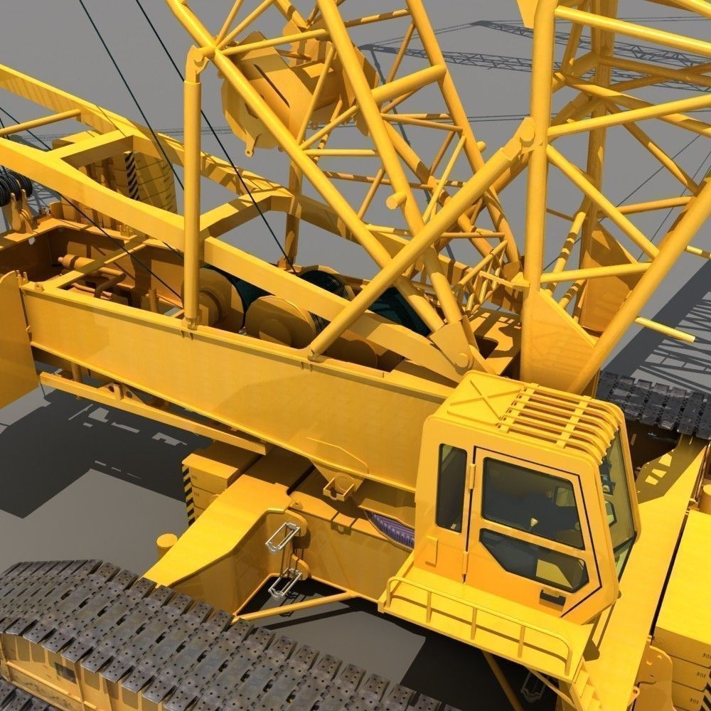Crawler Crane 3D model_15