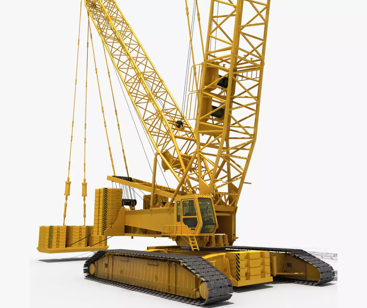 Crawler Crane 3D model_0