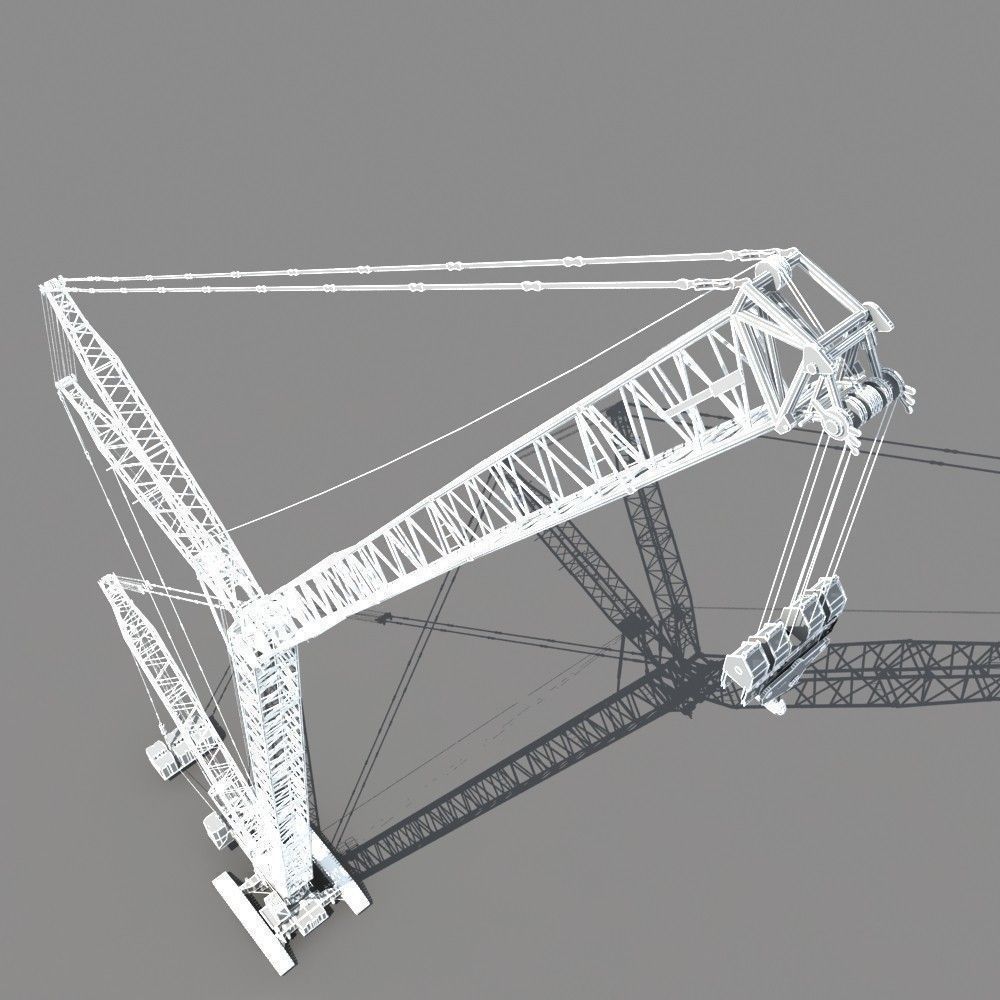Crawler Crane 3D model_14