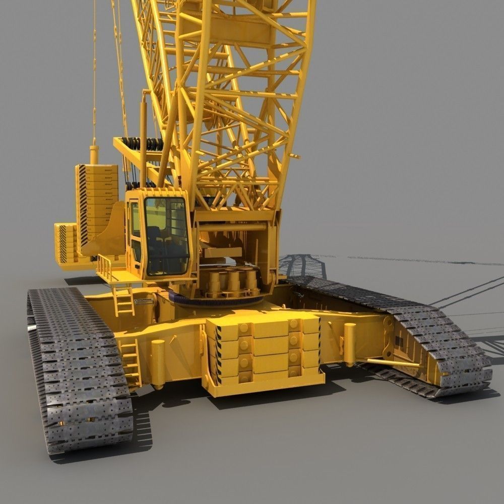 Crawler Crane 3D model_3