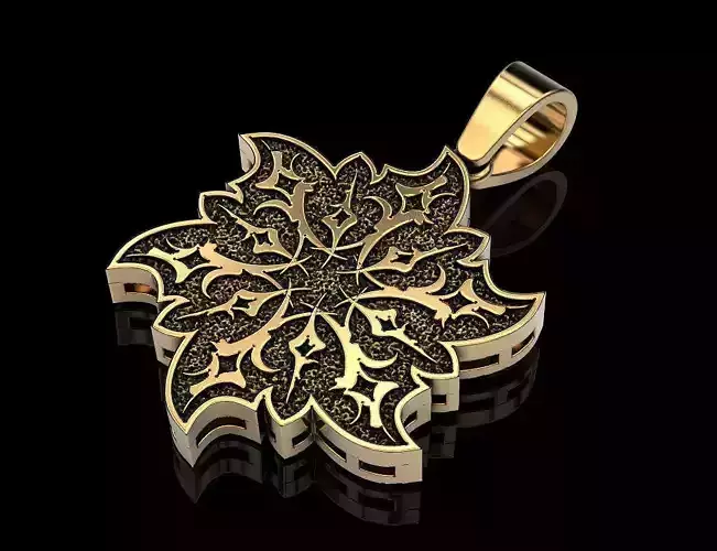 Pendant Snowflake Flower