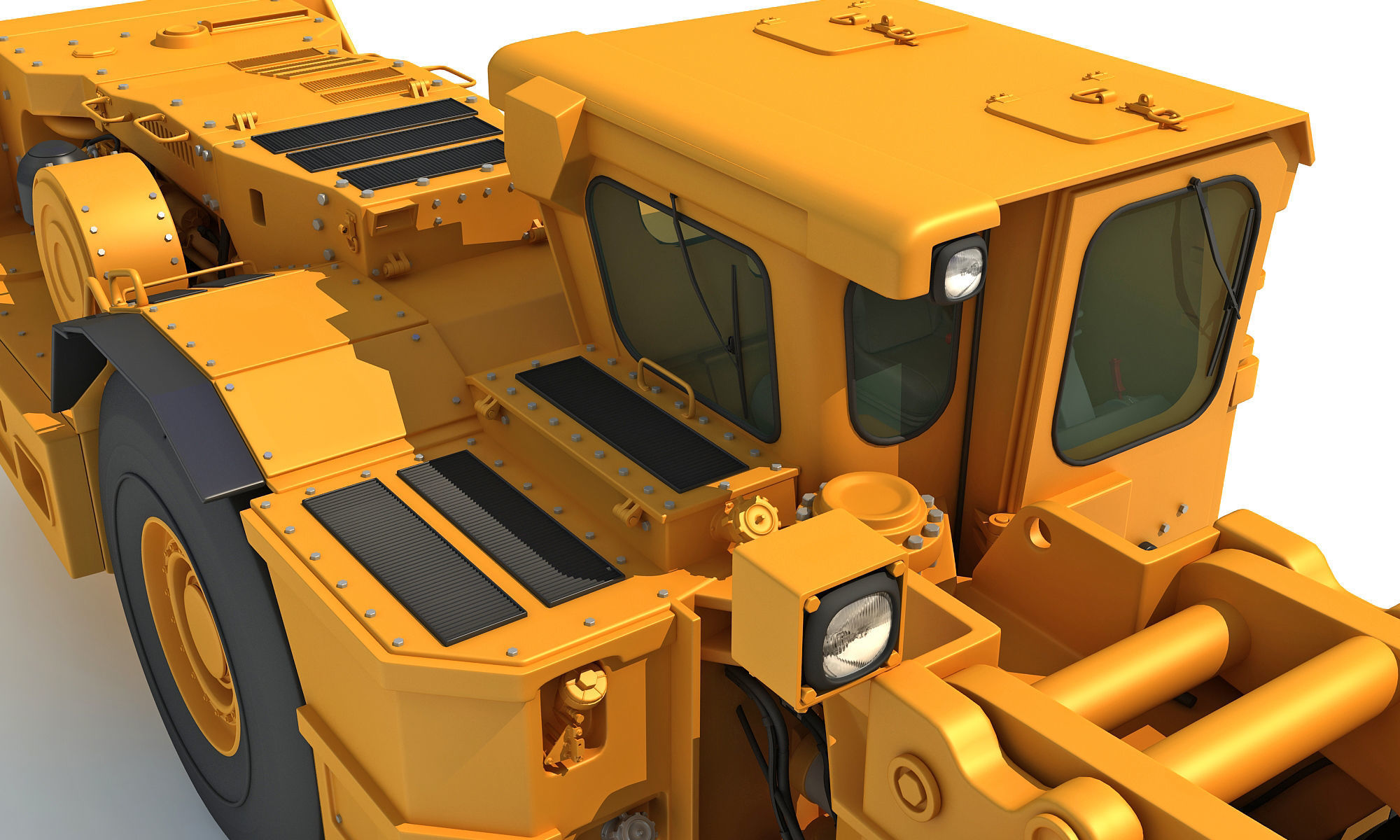 Underground Hard Rock Dump Loader 3D model_17