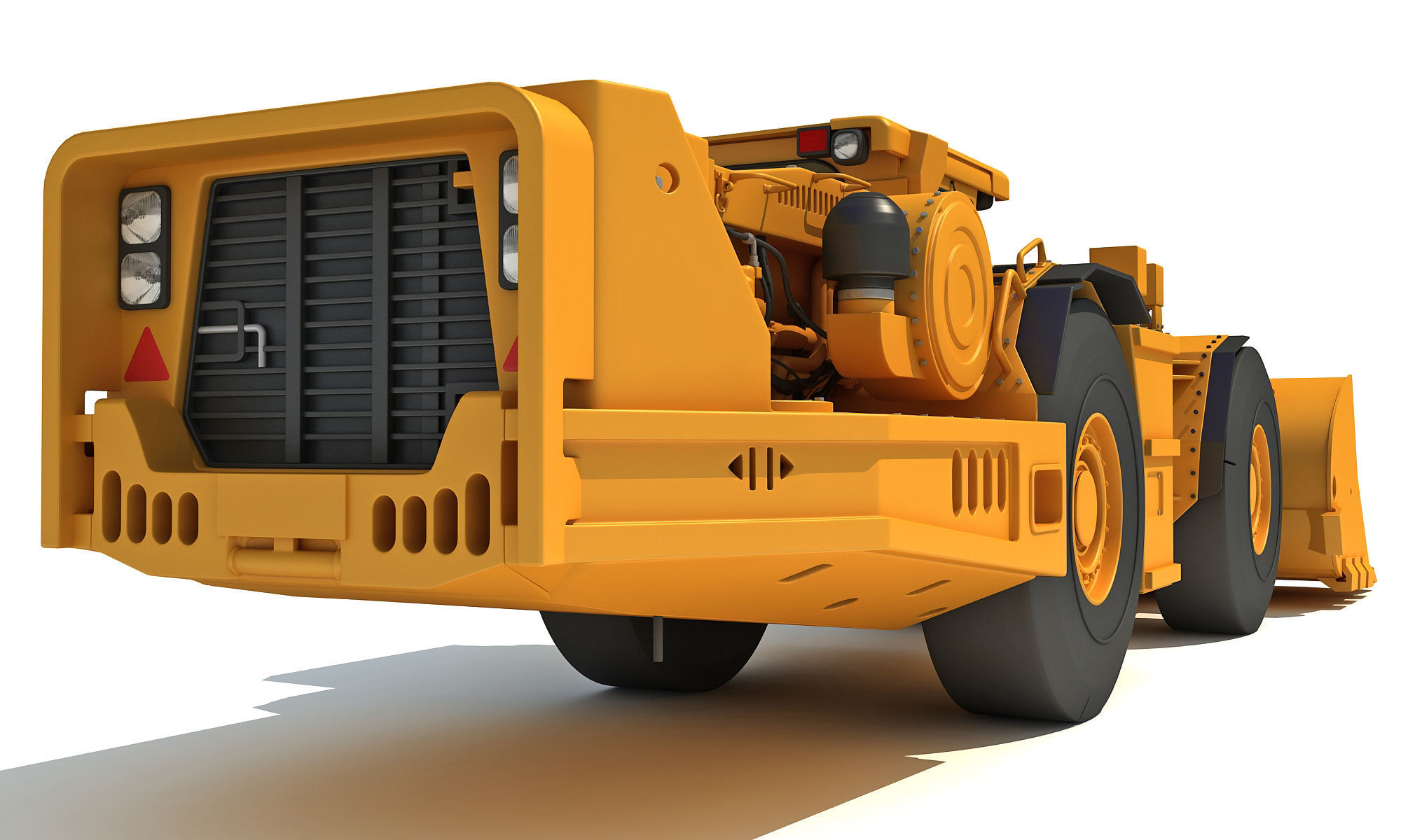 Underground Hard Rock Dump Loader 3D model_5