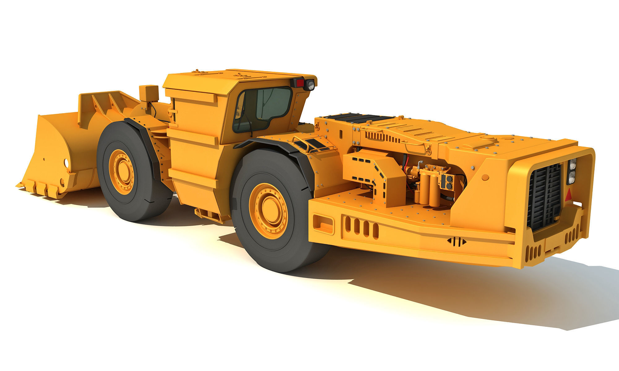 Underground Hard Rock Dump Loader 3D model_3
