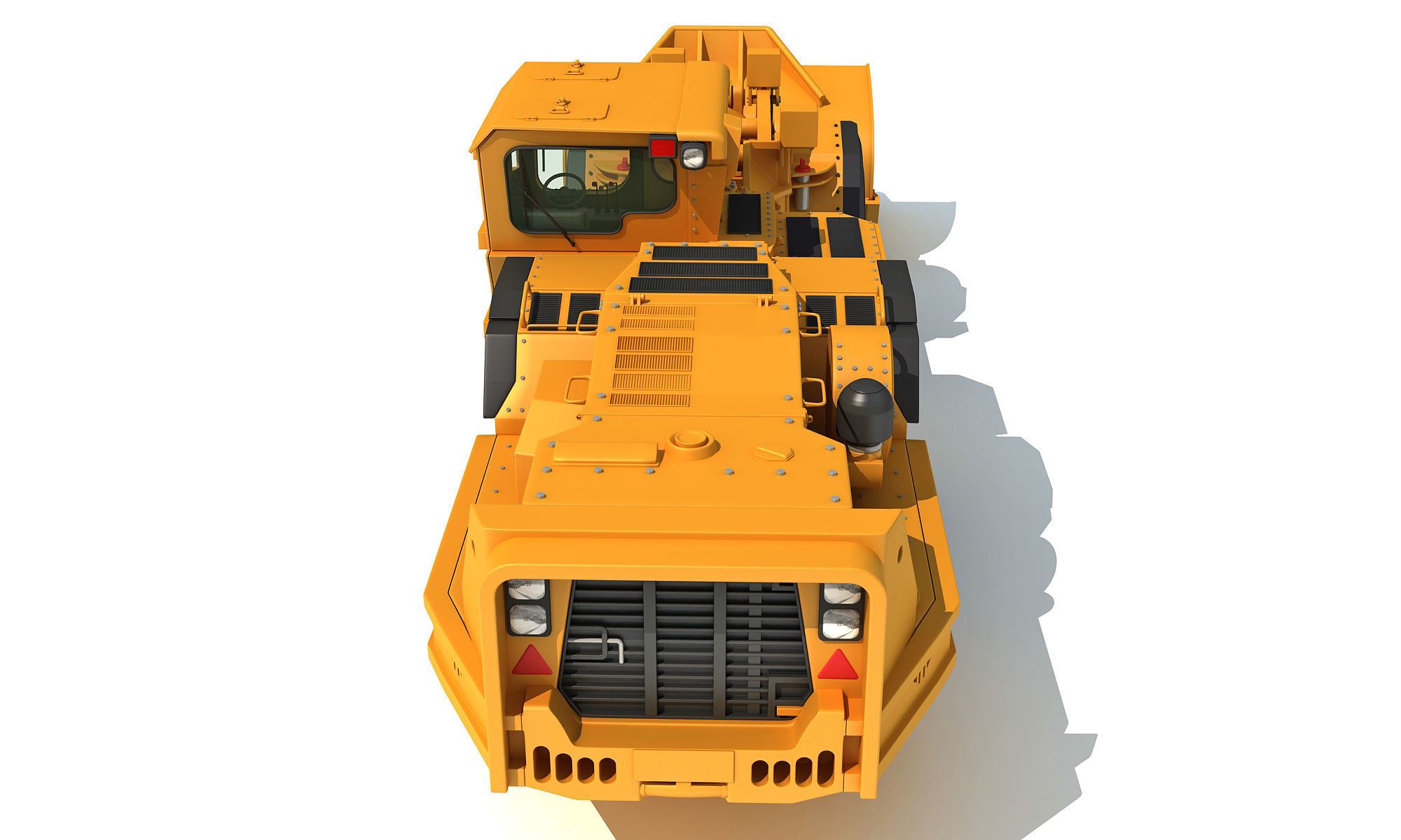 Underground Hard Rock Dump Loader 3D model_4