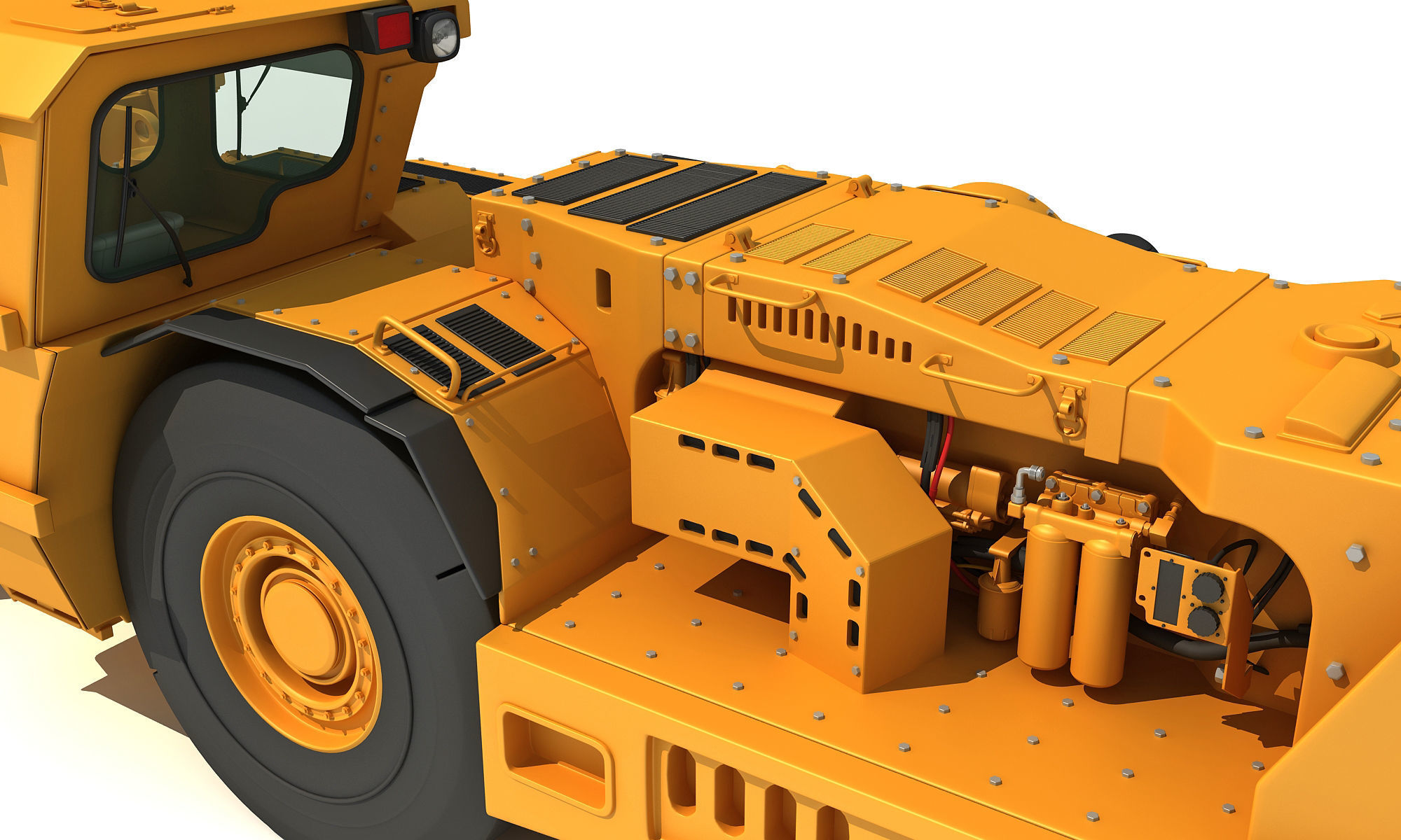Underground Hard Rock Dump Loader 3D model_18
