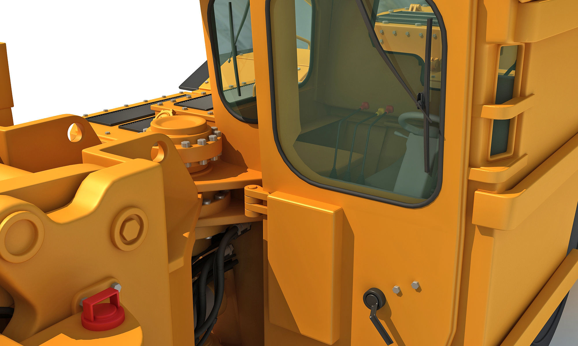 Underground Hard Rock Dump Loader 3D model_14