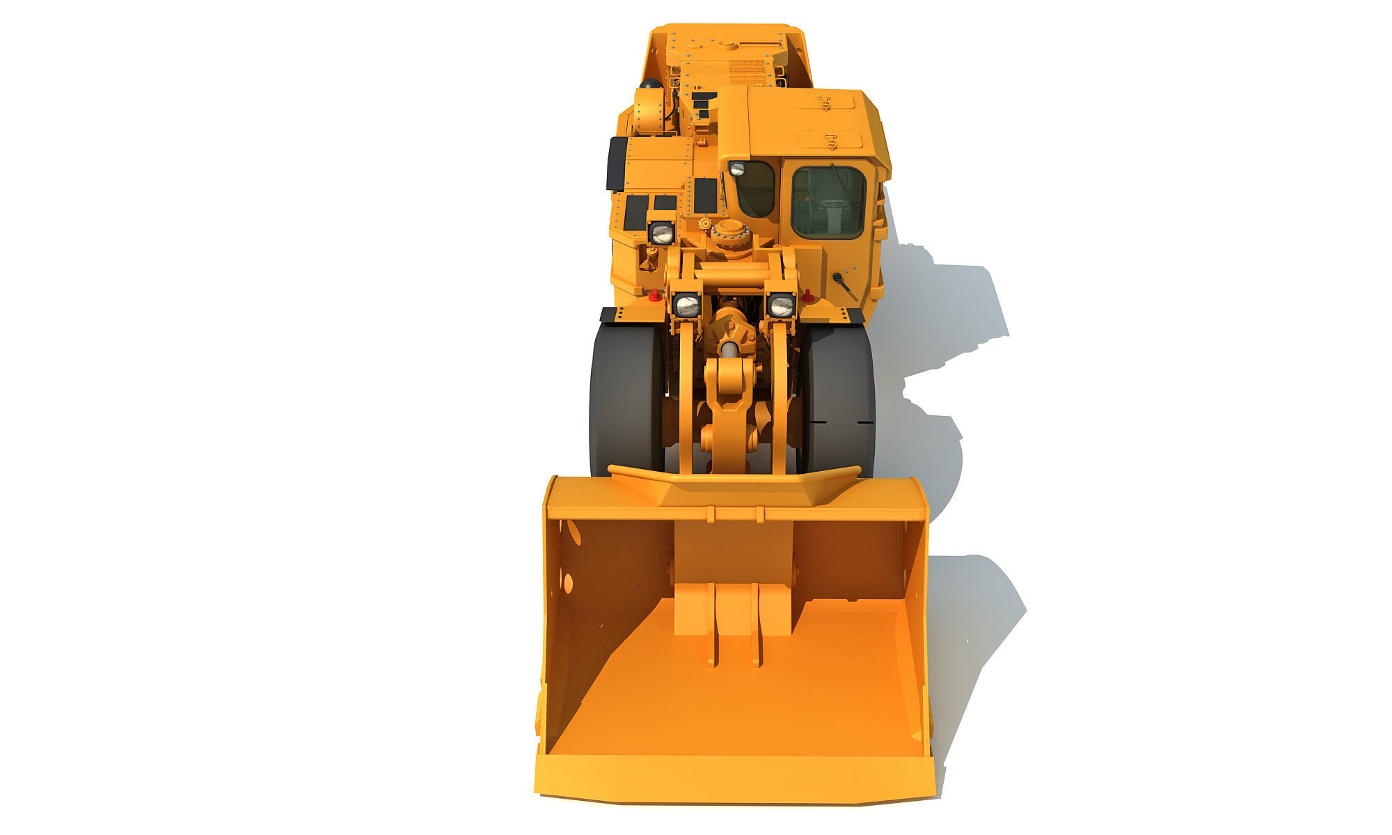 Underground Hard Rock Dump Loader 3D model_9