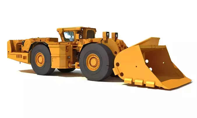 Underground Hard Rock Dump Loader 3D model