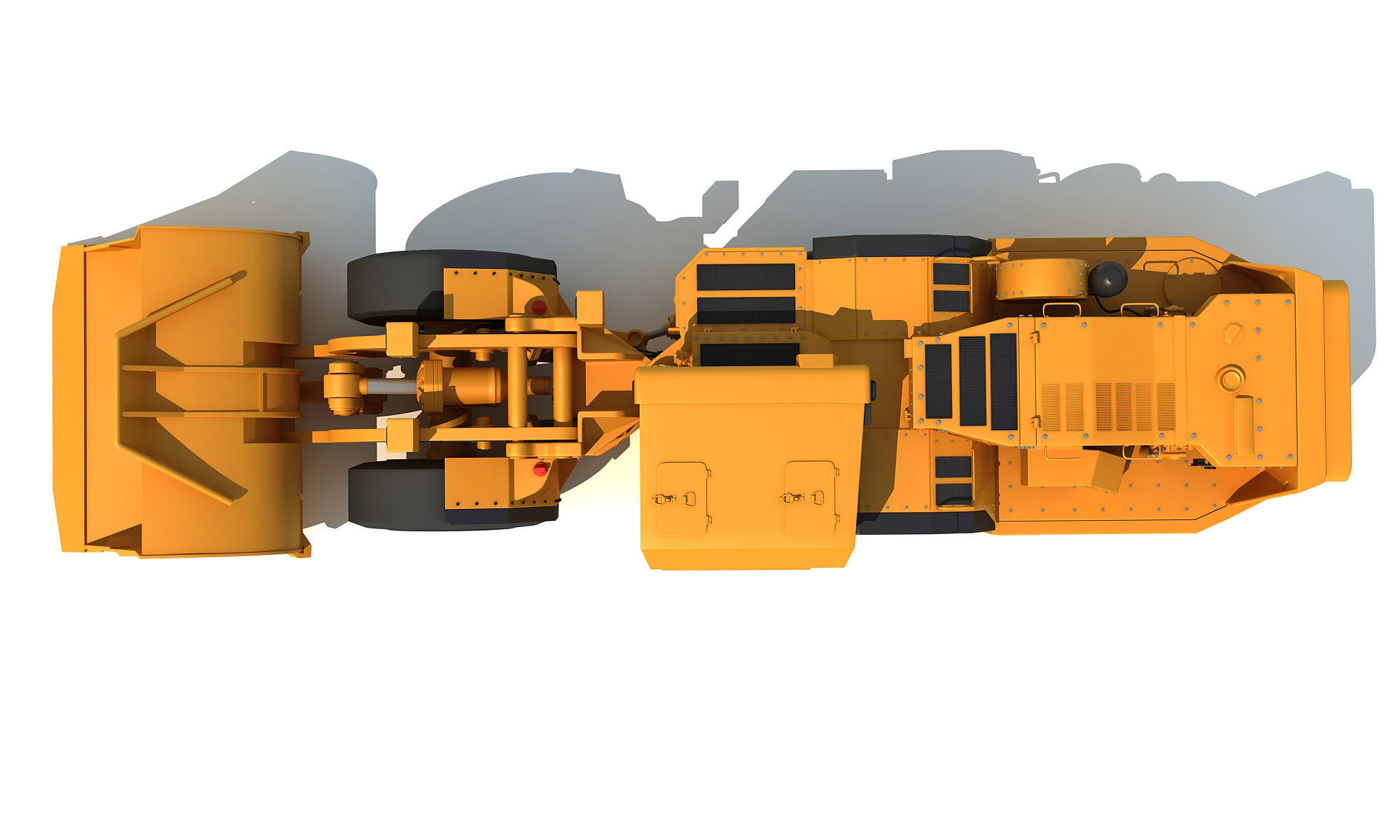 Underground Hard Rock Dump Loader 3D model_12