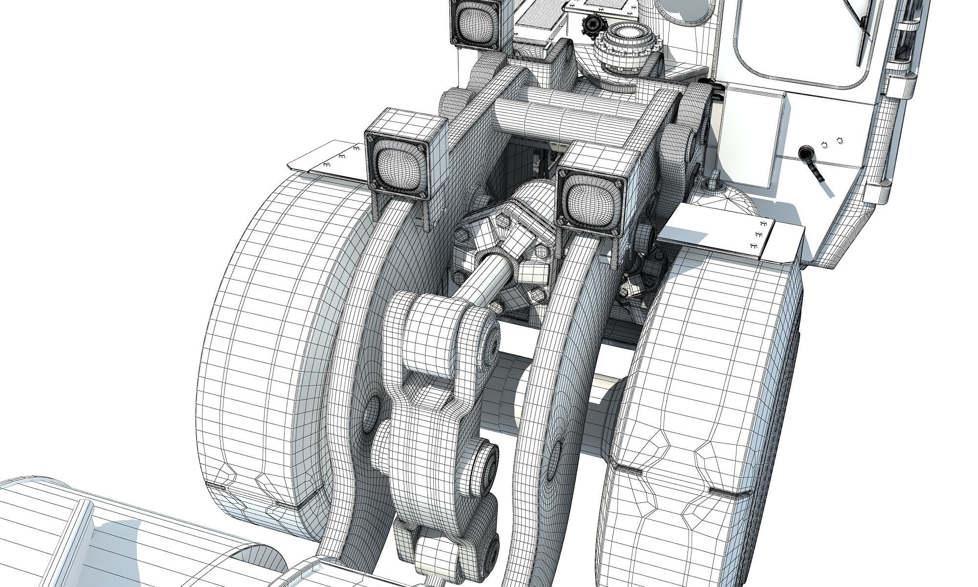 Underground Hard Rock Dump Loader 3D model_24