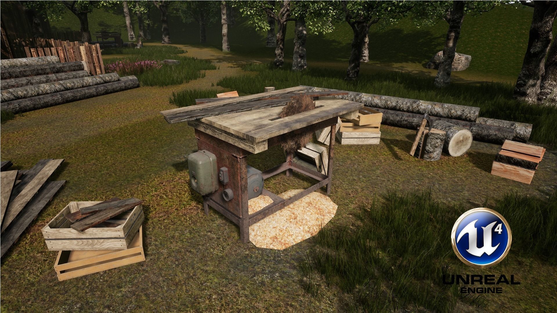 Lumberyard Decorations Low-poly 3D model_10