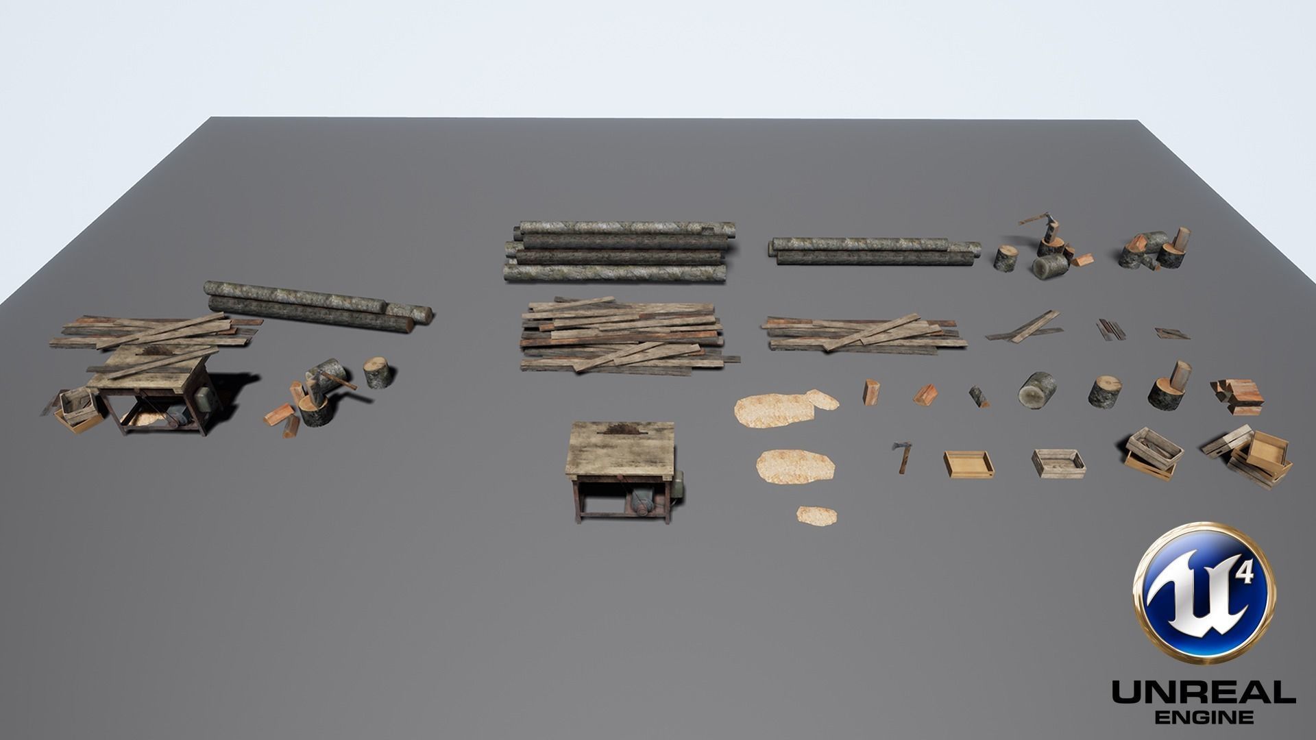 Lumberyard Decorations Low-poly 3D model_6