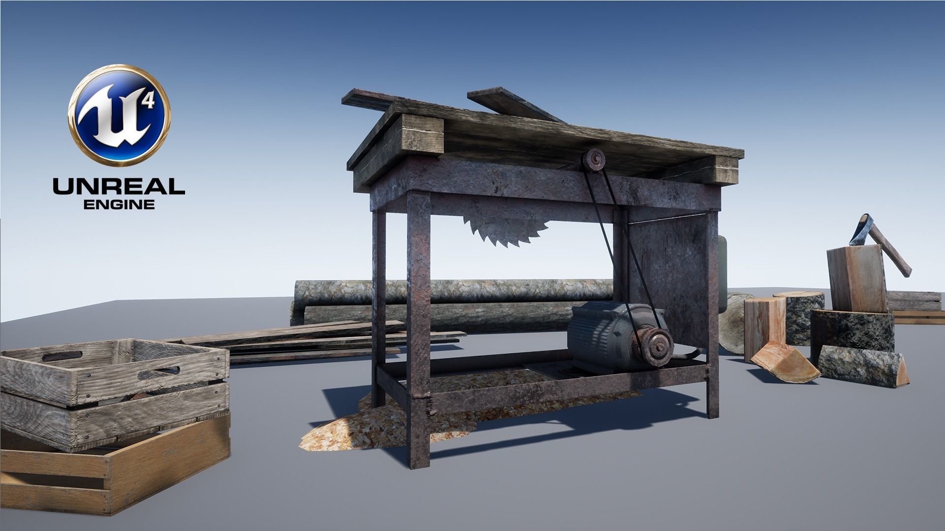 Lumberyard Decorations Low-poly 3D model_7