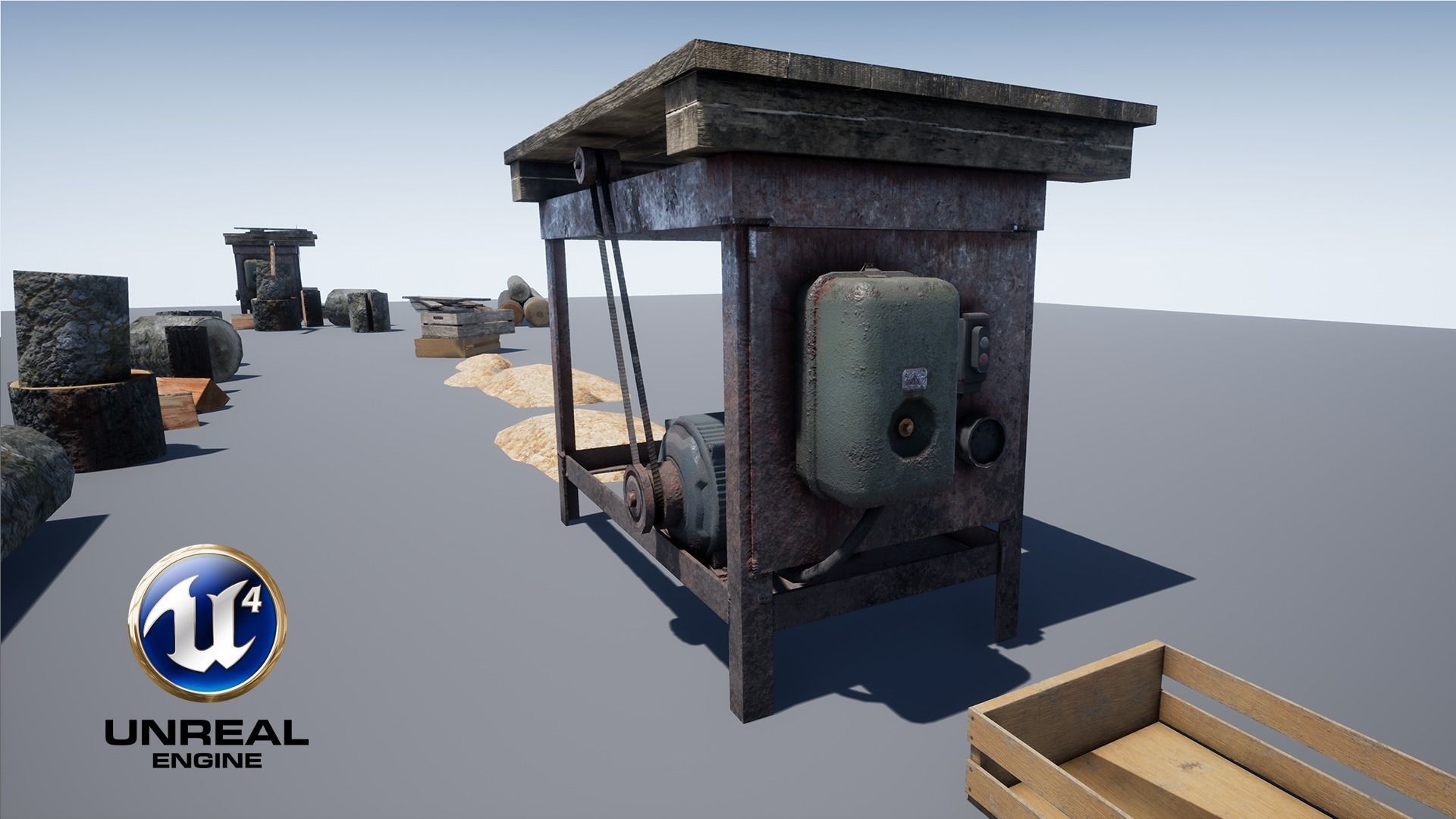Lumberyard Decorations Low-poly 3D model_8