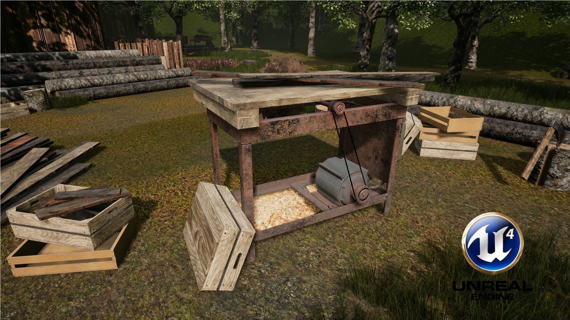 Lumberyard Decorations Low-poly 3D model_11