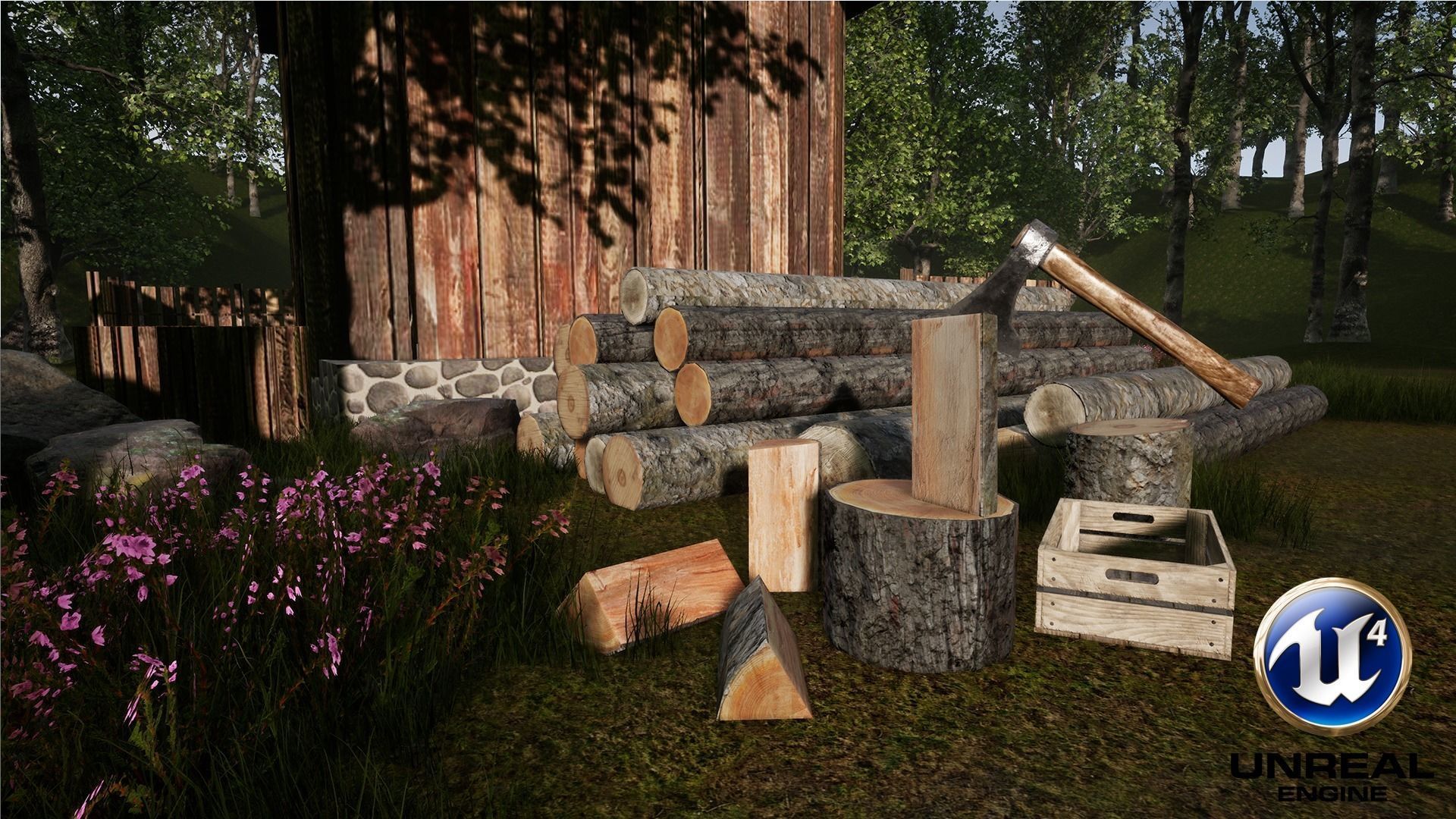 Lumberyard Decorations Low-poly 3D model_12