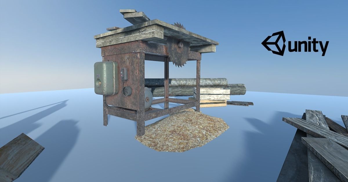 Lumberyard Decorations Low-poly 3D model_2