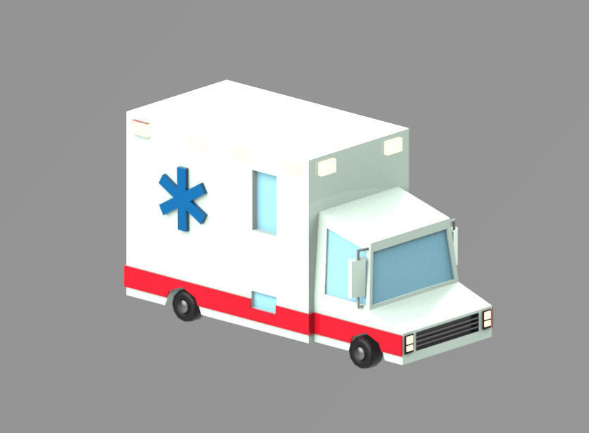 Low poly vehicles  Pack  Low-poly 3D model_6