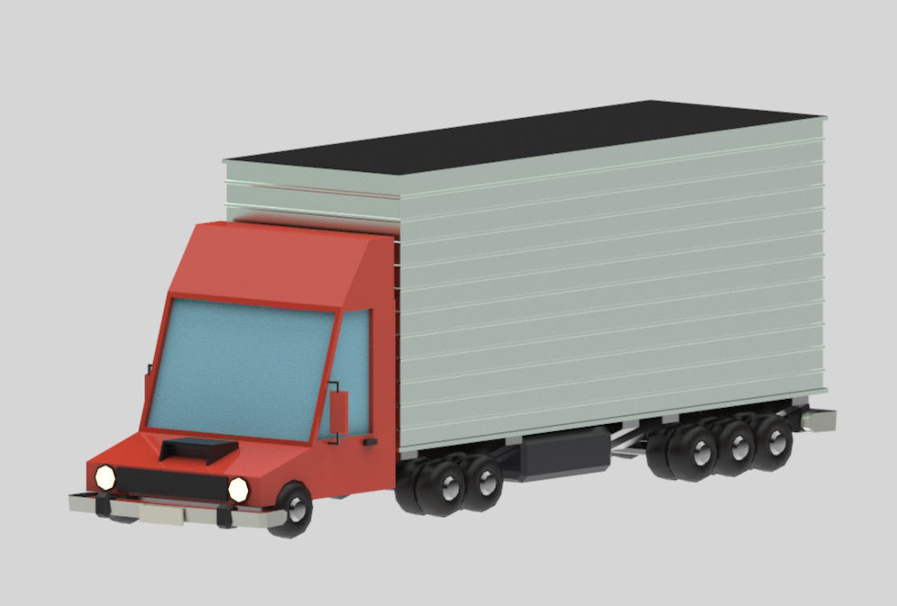 Low poly vehicles  Pack  Low-poly 3D model_15