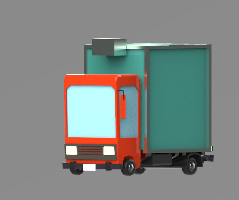 Low poly vehicles  Pack  Low-poly 3D model_5