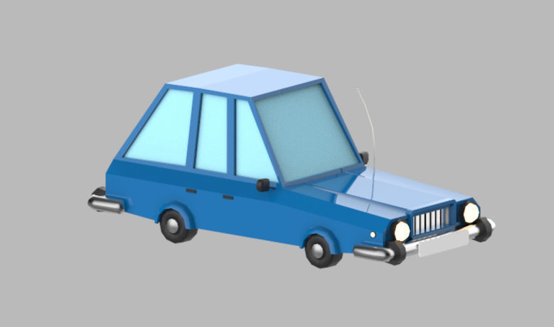 Low poly vehicles  Pack  Low-poly 3D model_10