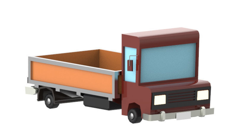 Low poly vehicles  Pack  Low-poly 3D model_23