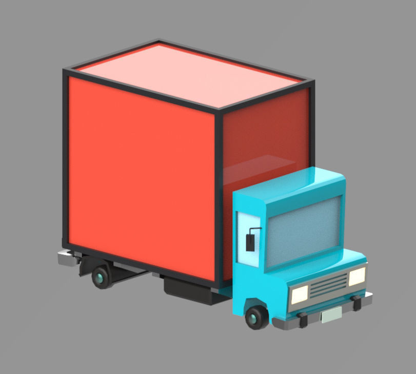 Low poly vehicles  Pack  Low-poly 3D model_24