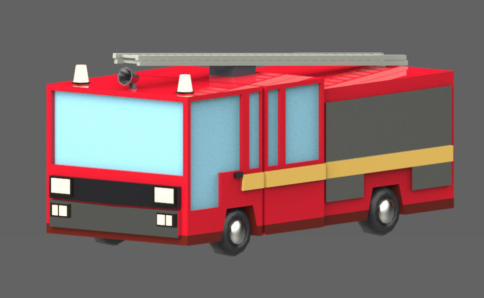 Low poly vehicles  Pack  Low-poly 3D model_8