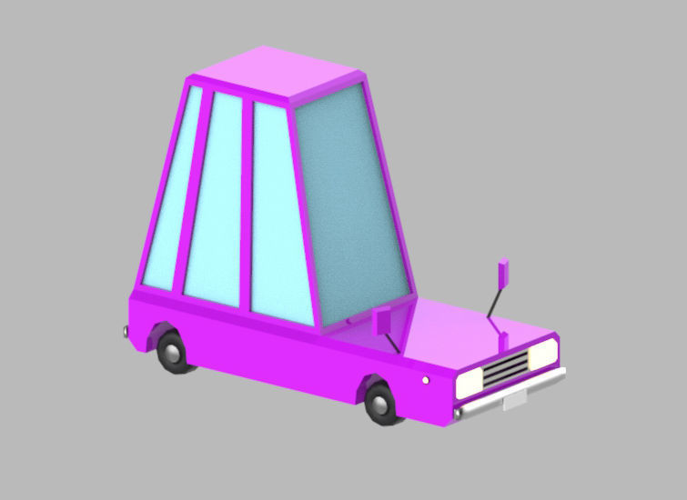 Low poly vehicles  Pack  Low-poly 3D model_18