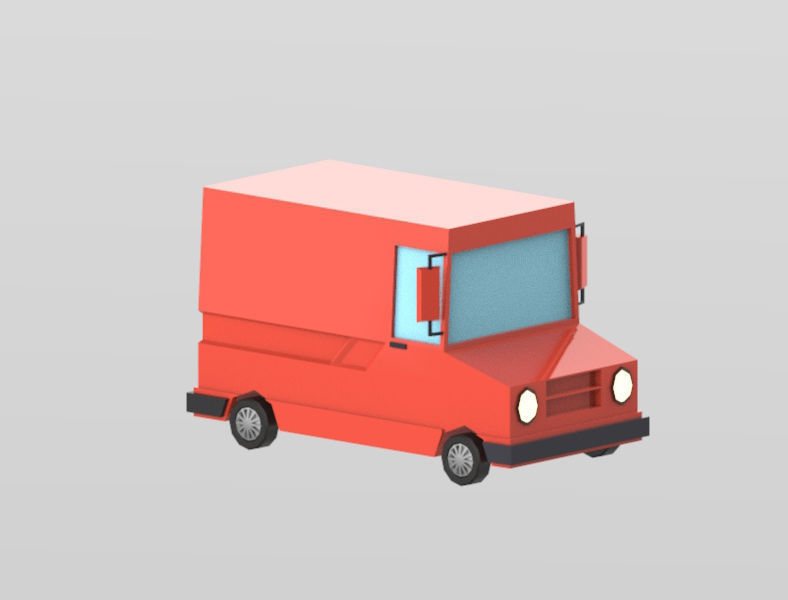 Low poly vehicles  Pack  Low-poly 3D model_16