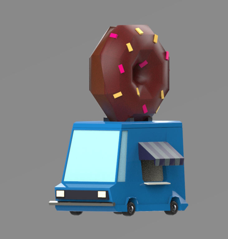 Low poly vehicles  Pack  Low-poly 3D model_4