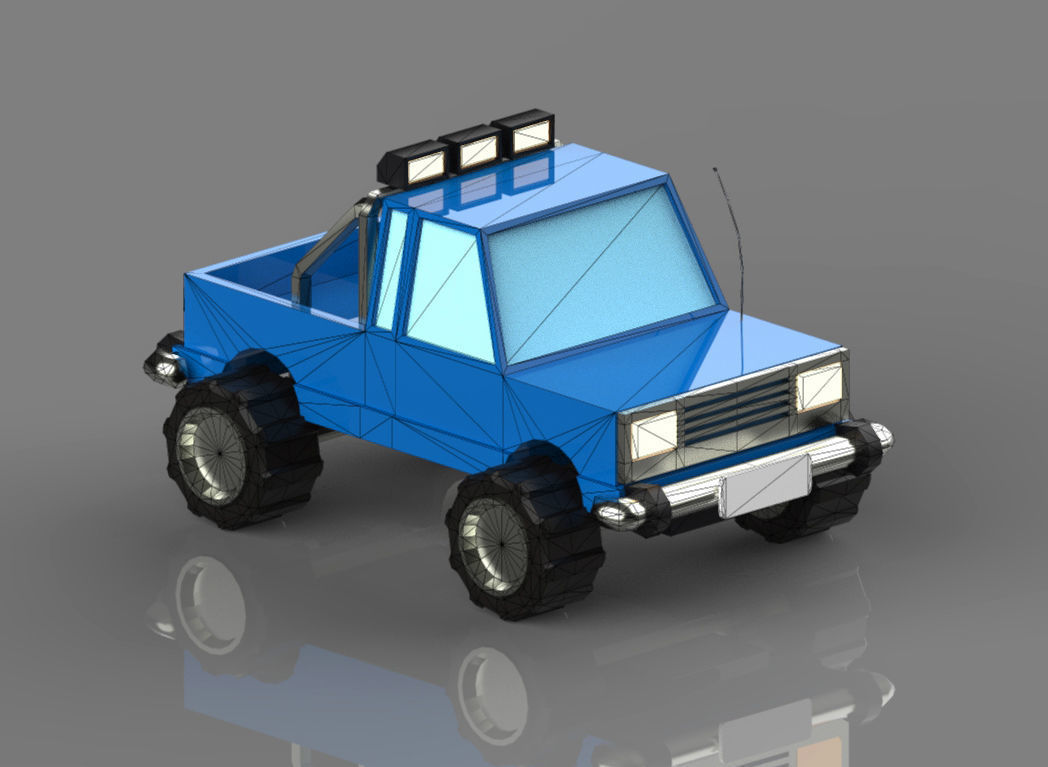 Low poly vehicles  Pack  Low-poly 3D model_3