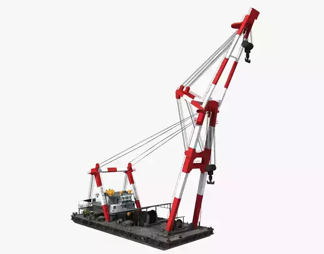 Floating Crane 3D model