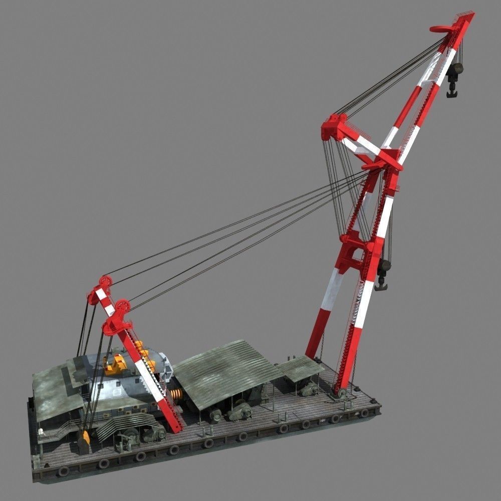 Floating Crane 3D model_6