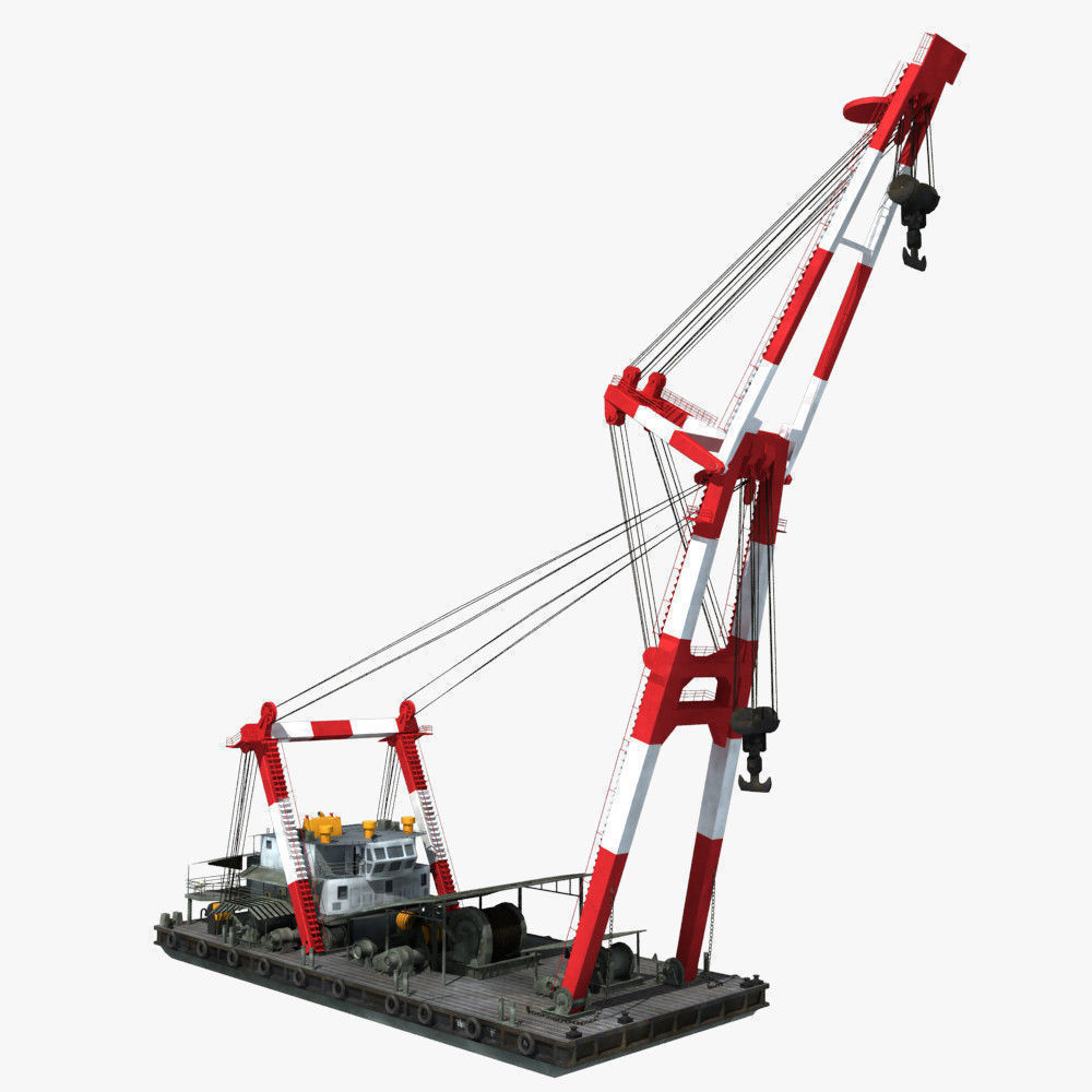 Floating Crane 3D model_14