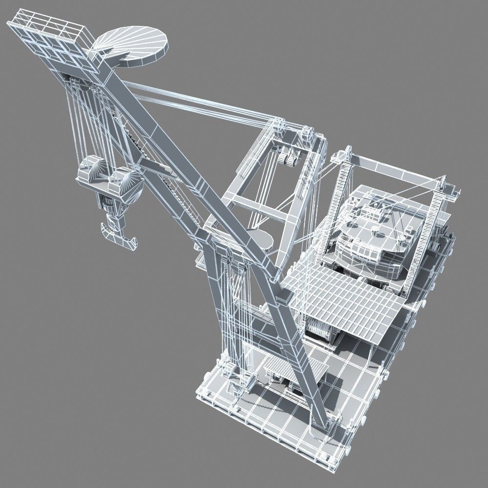 Floating Crane 3D model_11