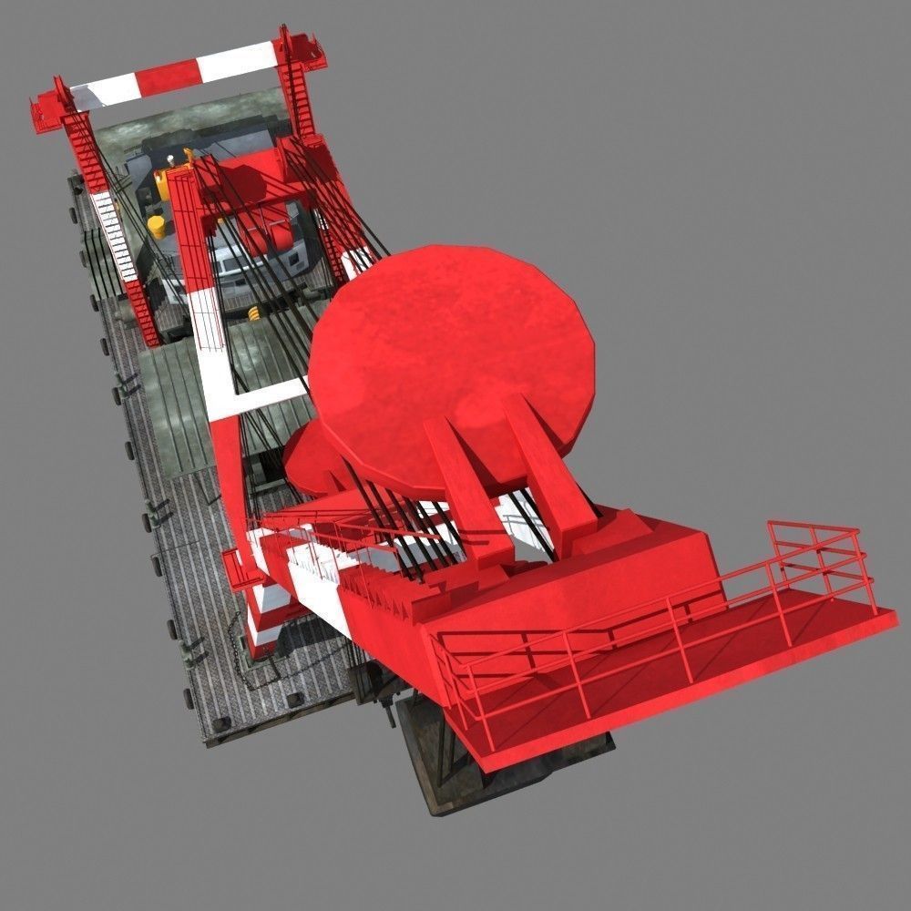 Floating Crane 3D model_7